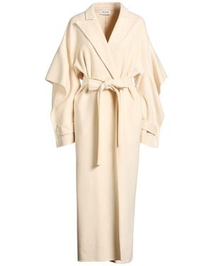 Del Core Ivory Coat Wool, Nylon, Cashmere, Acetate, Silk - Natural