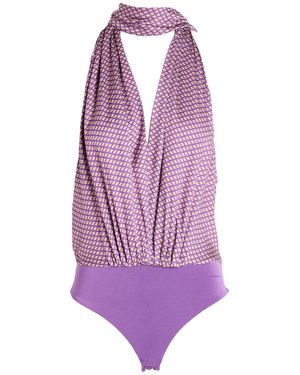 Jijil Bodysuit Viscose, Polyester - Purple