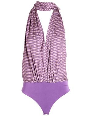 Jijil Bodysuit Viscose, Polyester - Purple
