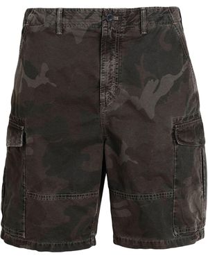 Tommy Hilfiger Relaxed Fit Cargo-Shorts mit Print - Schwarz