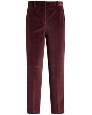 Circolo 1901 Burgundy Trousers Cotton, Polyester - Red