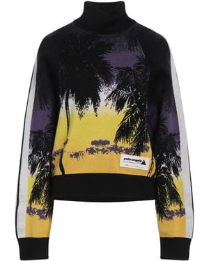 Palm Angels Turtleneck Virgin Wool, Polyamide, Elastane, Pvc - Black