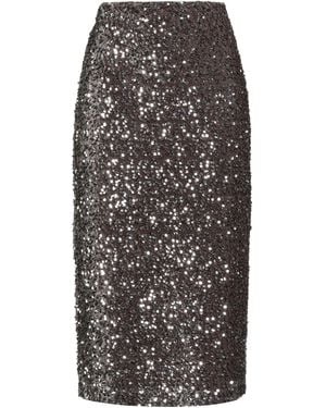 Dixie Midi Skirt Polyester - Grey