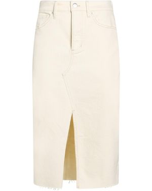 Veronica Beard Denim Skirt - Natural