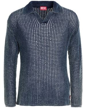 DIESEL Jumper Cotton, Nylon - Blue