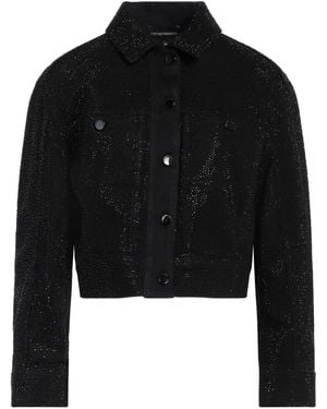 Emporio Armani Denim Outerwear Cotton, Elastane - Black