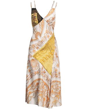 Marine Serre Midi Dress - Metallic