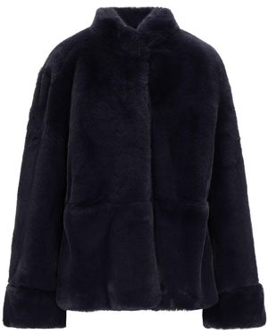 Emporio Armani Teddy Coat - Blue