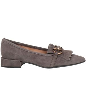 Status Taupe Loafers Leather - Gray