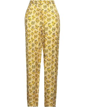 Isabel Marant Piera Printed High-Rise Pants - Yellow