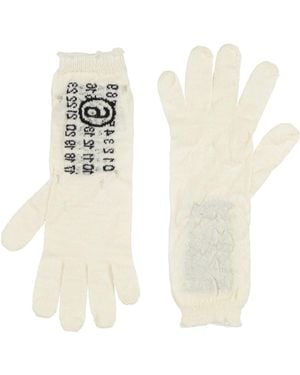 MM6 by Maison Margiela Gloves Virgin Wool - White