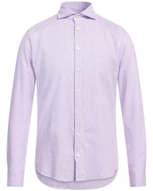 BASTONCINO Lilac Shirt Linen, Cotton - Purple