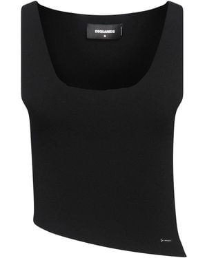 DSquared² Top Viscose, Polyester - Black