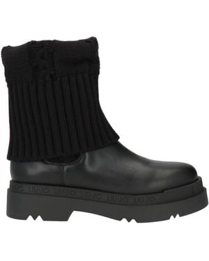 Liu Jo Ankle Boots Textile Fibres, Synthetic Material - Black
