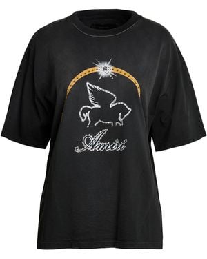 Amiri Charcoal T-Shirt Cotton - Black