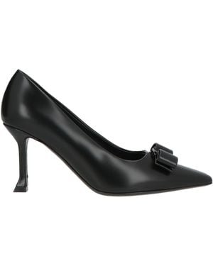 Ferragamo Pumps Lambskin - Black