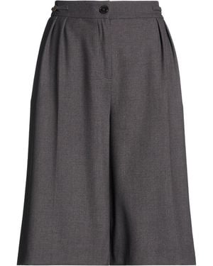 Twinset Charcoal Shorts & Bermuda Shorts Polyester, Viscose, Elastane - Grey