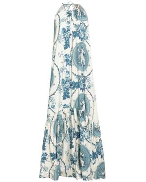Semicouture Vestido Largo - Azul