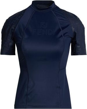 Fendi T-Shirt Polyamide, Elastane - Blue