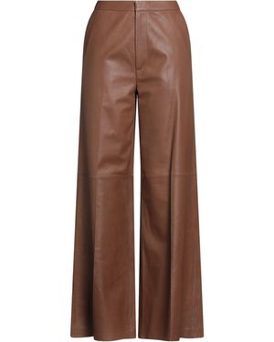 DESA NINETEENSEVENTYTWO Pants Leather - Brown