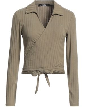 KARL LAGERFELD Cardigan Polyester, Viscose, Elastane - Green