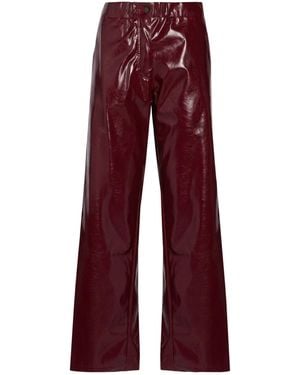 A PAPER KID Trousers Polyamide - Red