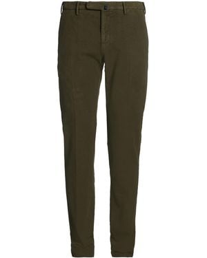 Incotex Dark Trousers Cotton, Elastane - Green