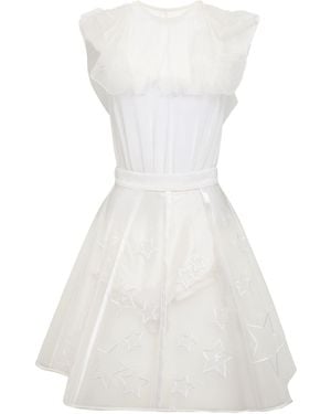 Elisabetta Franchi Embroidered Lace Co-ord Set - White