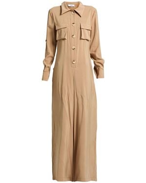 Jijil Khaki Jumpsuit Viscose, Polyester - Natural