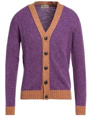 Irish Crone Cardigan Wool - Purple