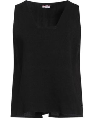 Rossopuro Top Cotton, Polyester, Elastane - Black