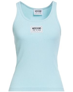 Moschino Tank Top Viscose, Elastane - Blue