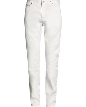 120% Lino Light Trousers Linen, Cotton, Elastane - White