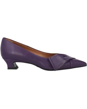 Ovyè Pumps Leather - Purple