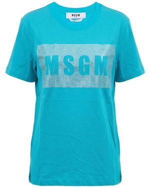 MSGM T-Shirts - Blue