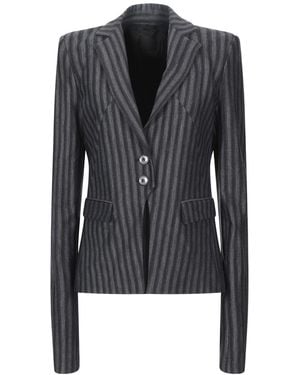 Pinko Charcoal Blazer Virgin Wool, Polyamide, Polyester, Elastane - Black