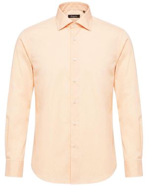 Bagutta Apricot Shirt Cotton - Natural