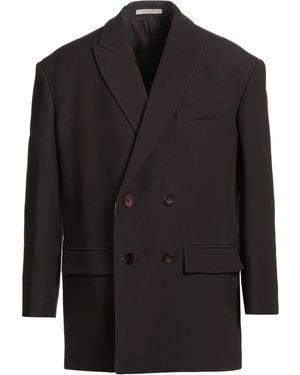 Valentino Garavani Chocolate Blazer Virgin Wool, Silk - Black
