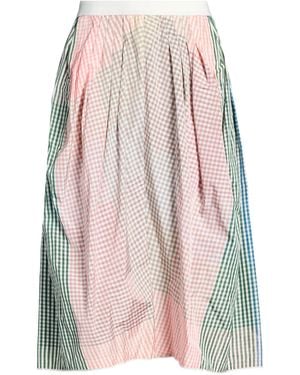 High Midi Skirt Polyester - Pink