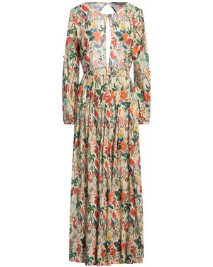 CONNOR & BLAKE Ivory Maxi Dress Cotton - Metallic