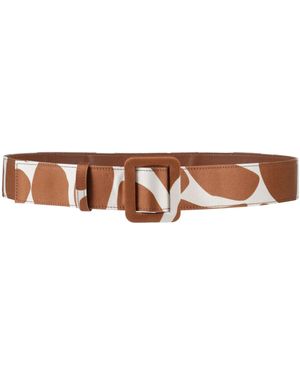 GIADA CURTI Belt Textile Fibers - Brown