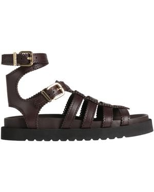 Zimmermann Sandals Leather - Black