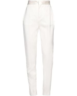 Dundas Cream Pants Virgin Wool, Elastane, Silk - White