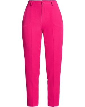 Silvian Heach Fuchsia Pants Polyester, Elastane - Pink