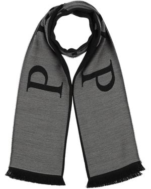 Philipp Plein Scarf Wool, Acrylic - Grey