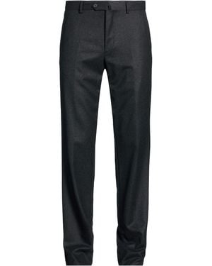 Caruso Charcoal Trousers Wool - Blue