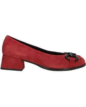 Bruglia Court Shoes Leather - Red