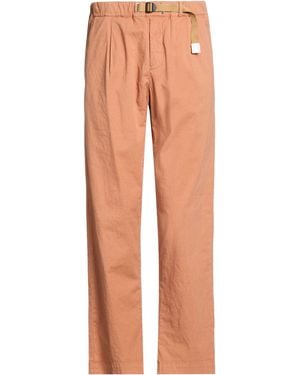 White Sand Camel Pants Cotton, Linen, Elastane - Natural