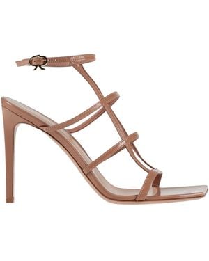 Gianvito Rossi Antique Rose Sandals Leather - Pink