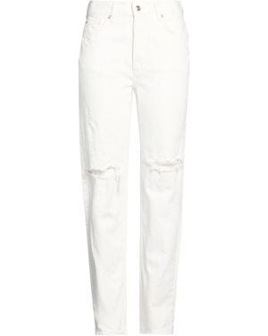 Free People Jeans Cotton, Lyocell - White